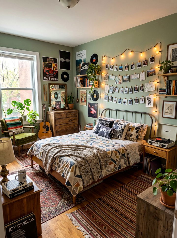 Indie Rock Bedroom - 30 rock and roll bedroom ideas