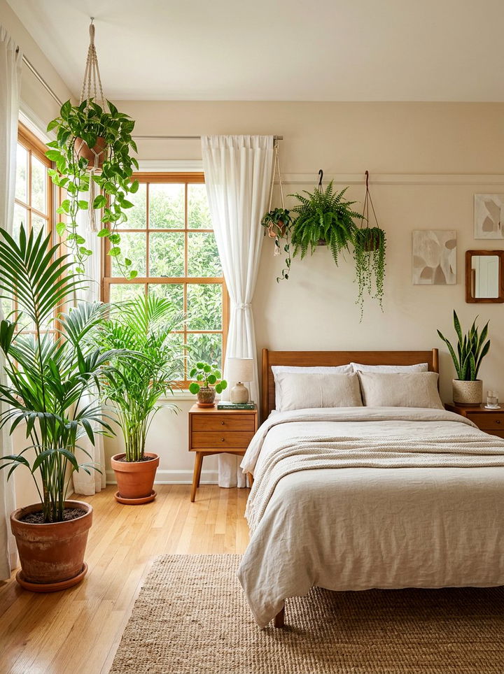 Indoor Bedroom Plants - 30 nature themed bedroom ideas
