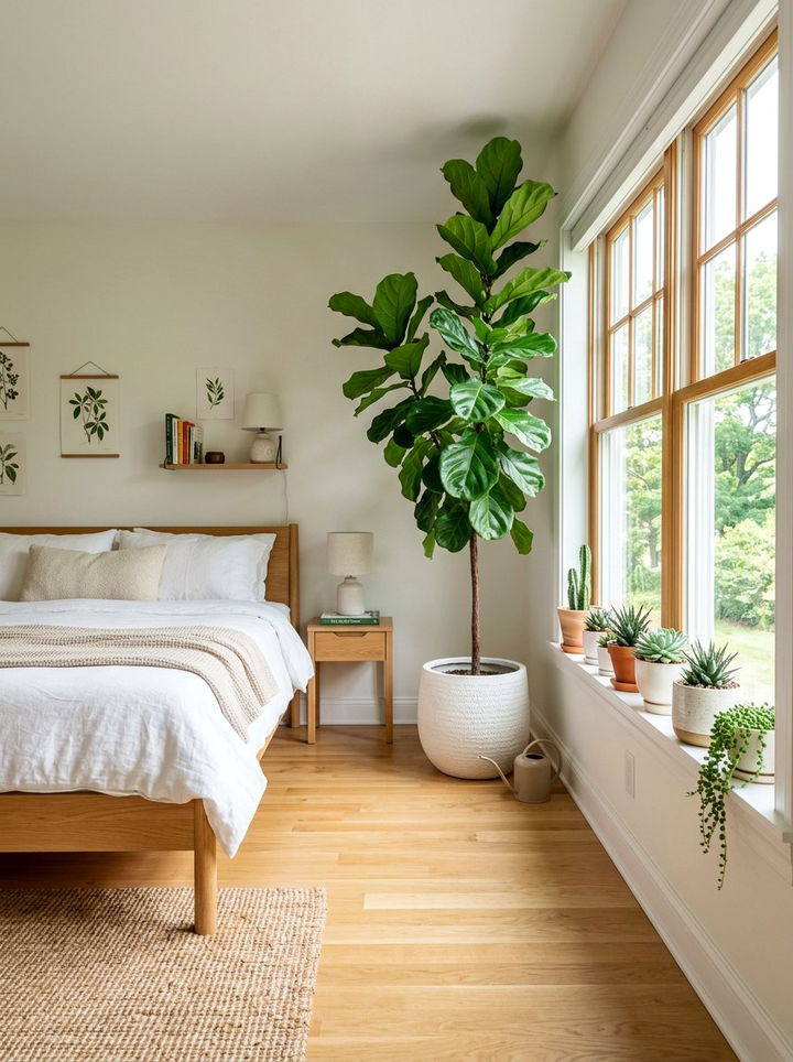 Indoor Green Plants - 30 Norwegian bedroom ideas