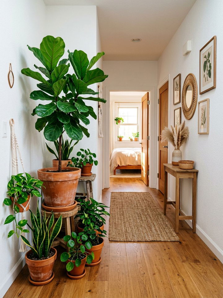 Indoor Plant Arrangement - 30 bedroom hallway ideas