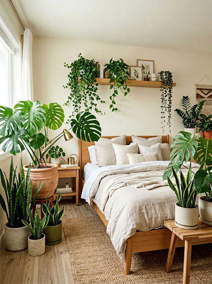 Indoor Plant Bedroom - 30 relaxation bedroom ideas