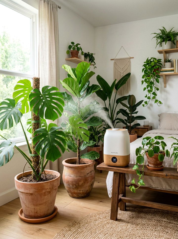 Indoor Plant Humidifier - 30 bedroom humidifiers