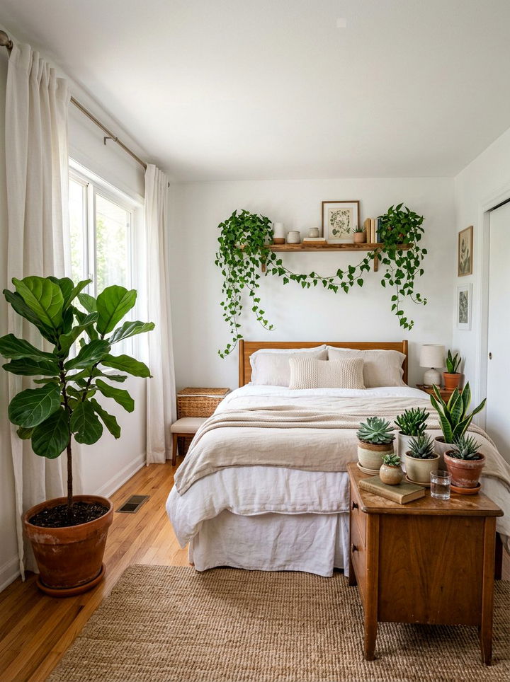 Indoor Plants - 30 natural bedroom ideas