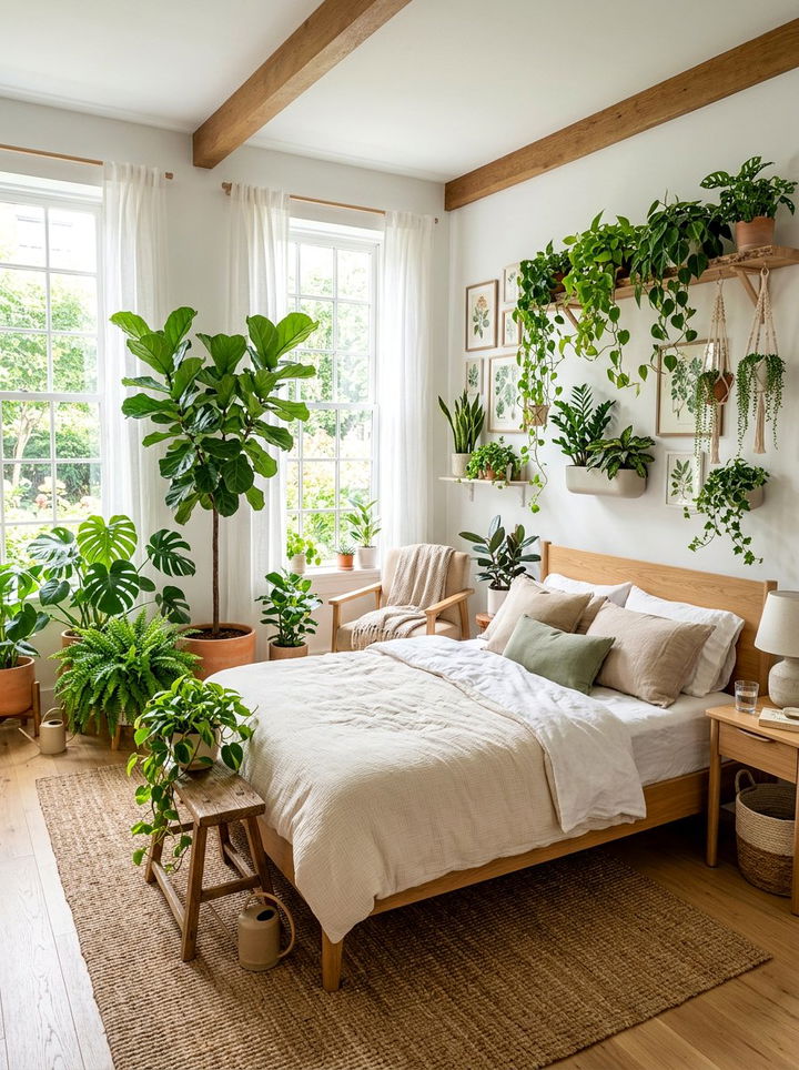 Indoor Plants - 30 romantic bedroom ideas