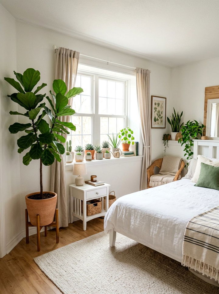 Indoor Plants For Bedroom - 30 first apartment bedroom ideas