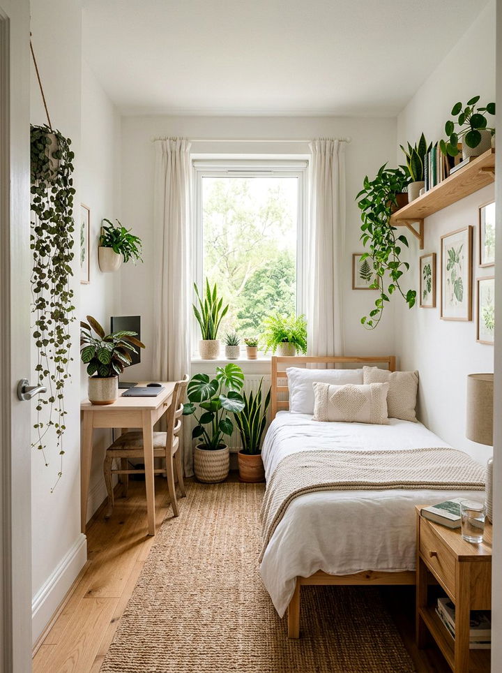 Indoor Plants For Bedroom - 30 narrow bedroom ideas