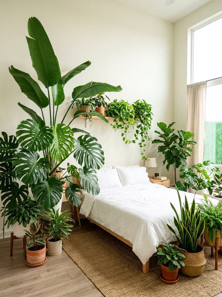 Indoor Tropical Plants - 30 tropical bedroom ideas