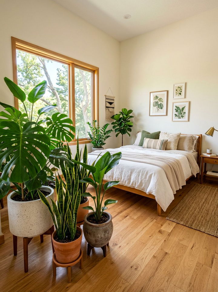 Indoor plants for bedroom - 30 zen bedroom ideas