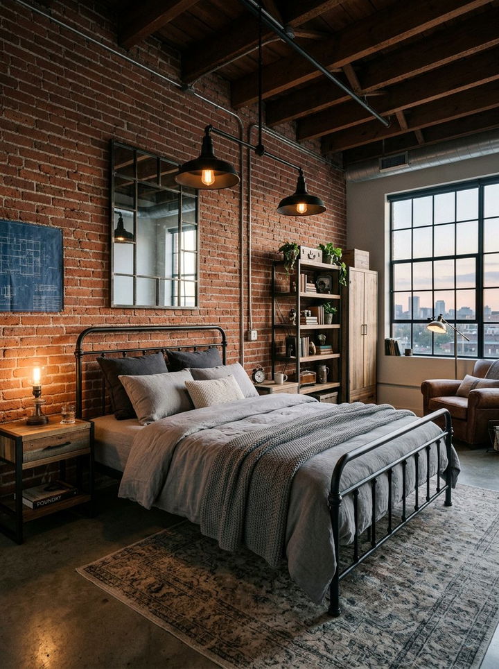 Industrial Bedroom - 30 one of a kind bedroom ideas