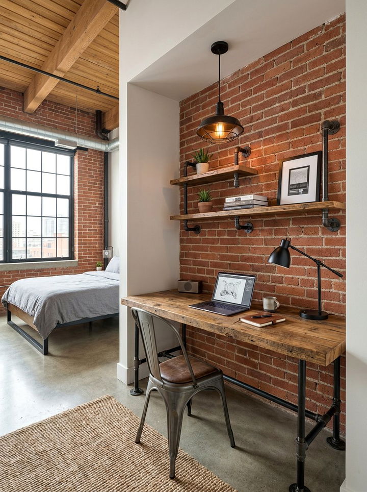 Industrial Bedroom Built In Desk - 30 bedroom built-in desks