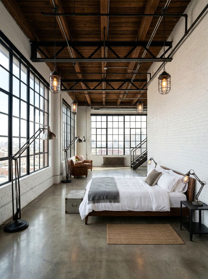 Industrial Bedroom Lighting - 30 bright bedroom ideas