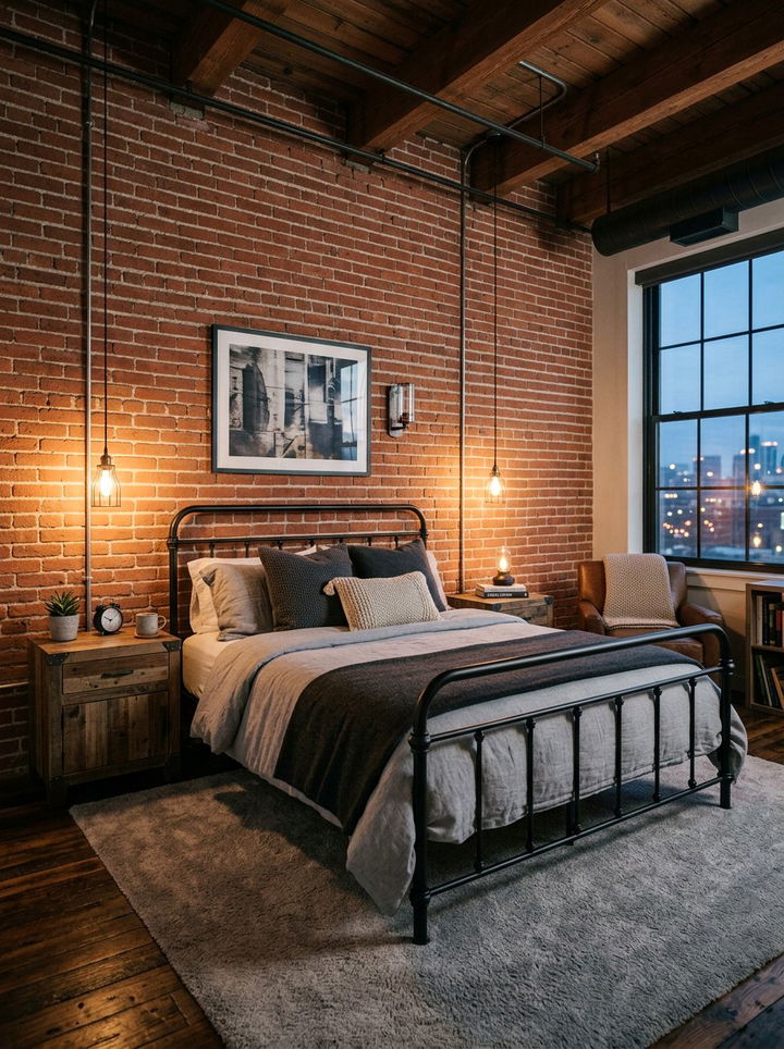 Industrial Bedroom Look - 30 before and after bedroom ideas