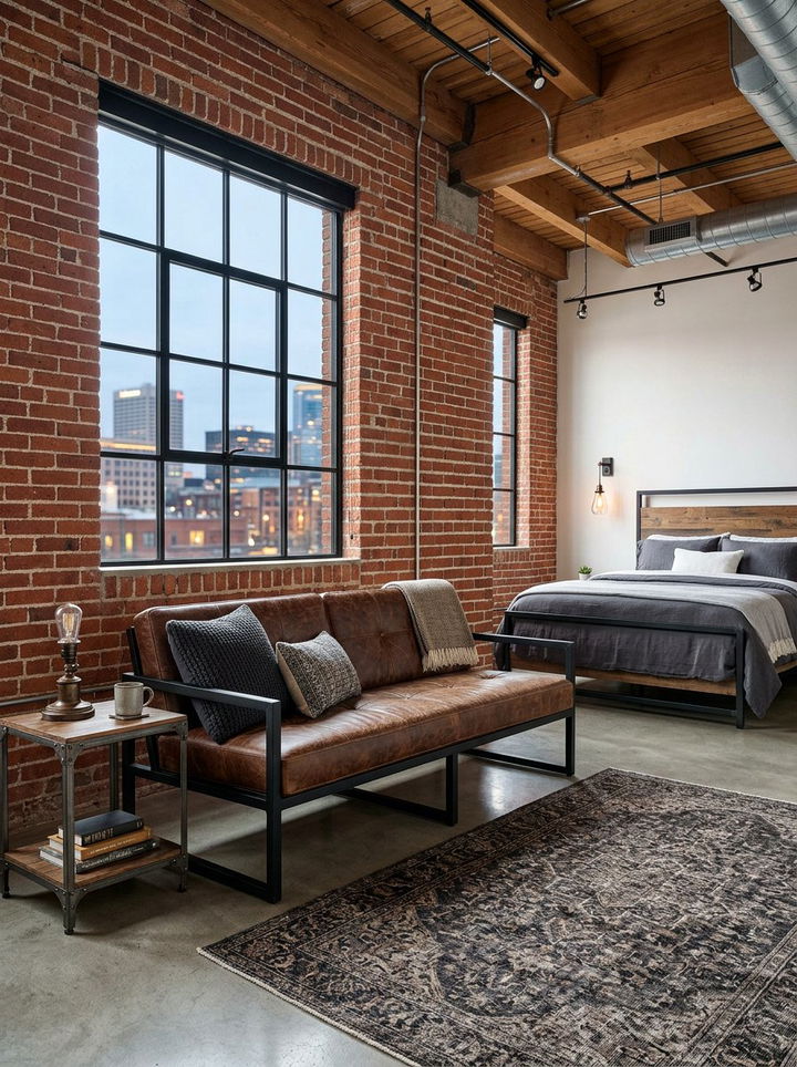 Industrial Bedroom Settee - 30 bedroom settees