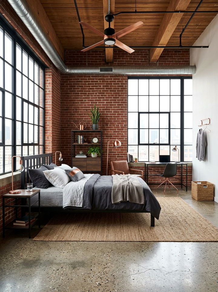 Industrial Bedroom Style - 30 interior designer bedroom ideas