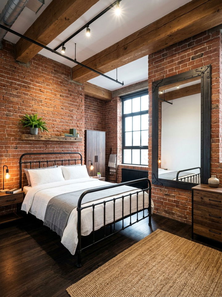 Industrial Black Mirror - 30 bedroom mirrors