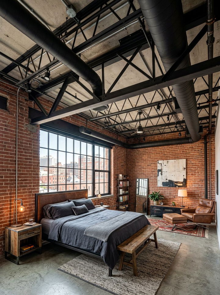 Industrial Ceiling - 30 bedroom ceiling ideas