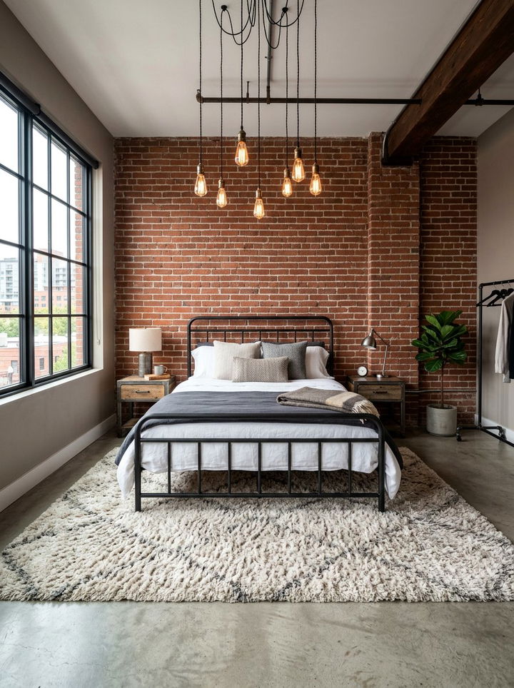 Industrial Chic Bedroom - 30 luxe bedroom ideas