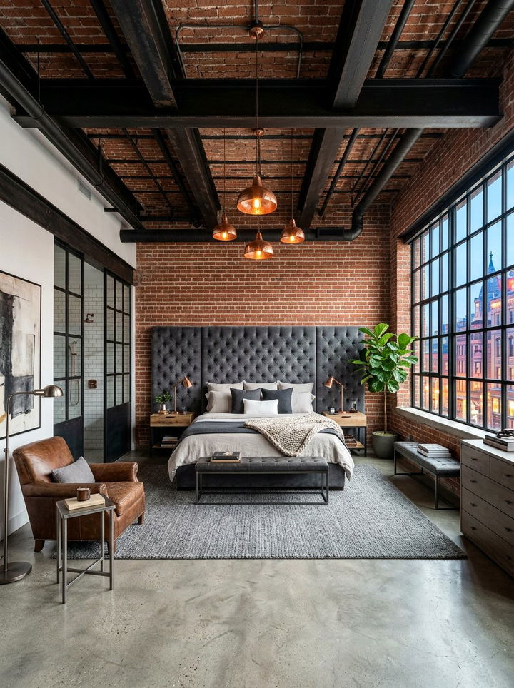Industrial Chic Master Suite - 30 celebrity bedroom ideas