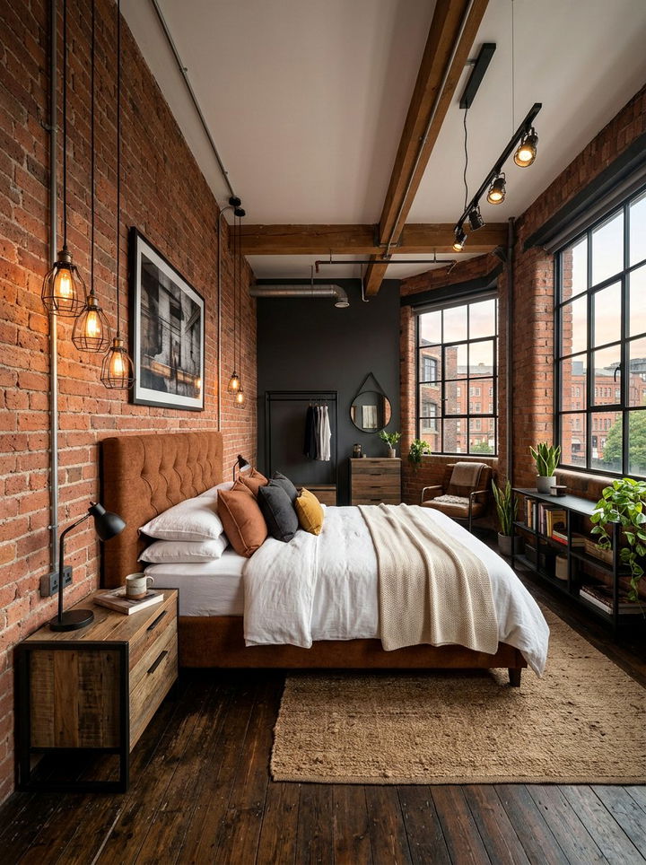 Industrial Cinnamon Bedroom - 30 cinnamon bedroom ideas