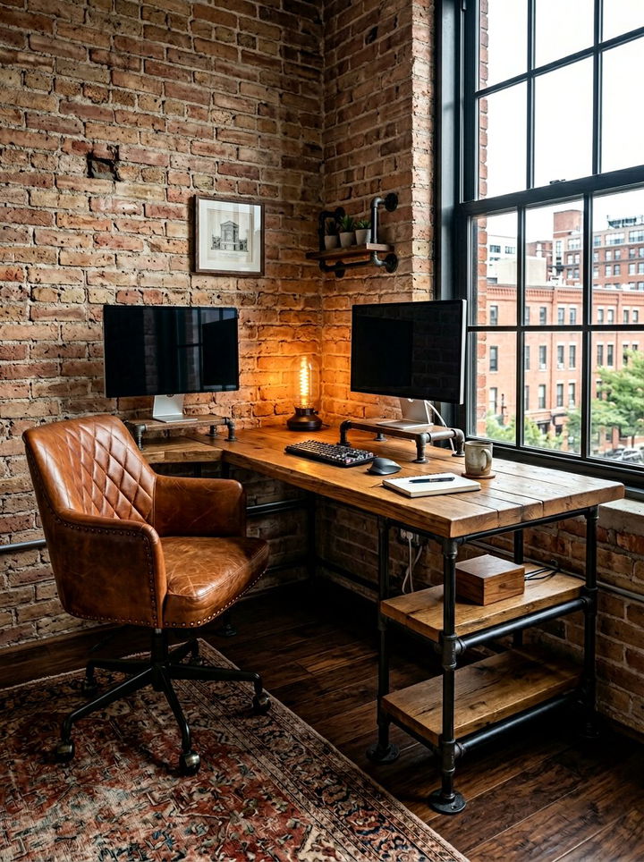 Industrial Corner Desk - 30 bedroom corner desk ideas