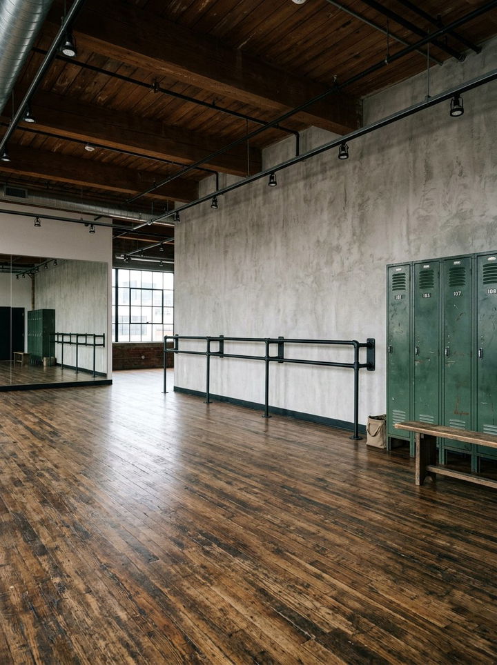 Industrial Dance Studio Room - 30 dance bedroom ideas