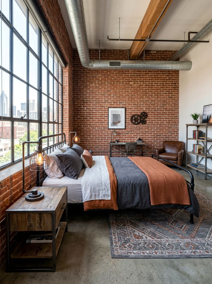 Industrial Edison Bulb Lamp - 30 bedroom lamp ideas