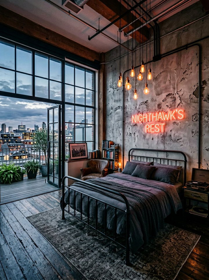 Industrial Gray Bedroom - 30 contemporary gray bedroom ideas