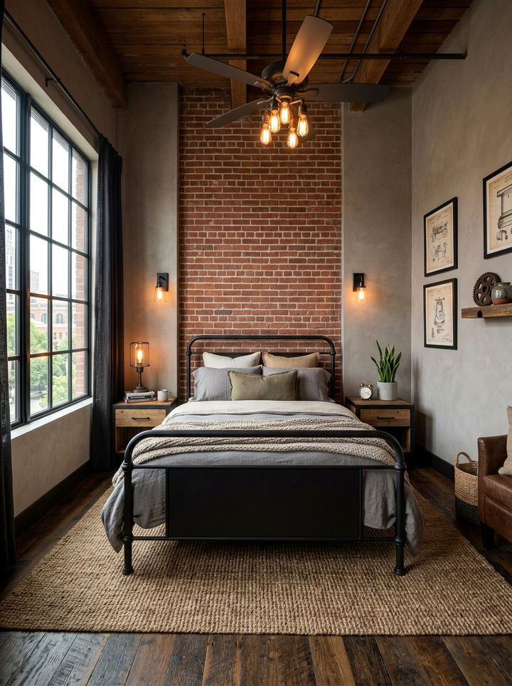 Industrial Gray Bedroom - 30 warm gray bedroom ideas