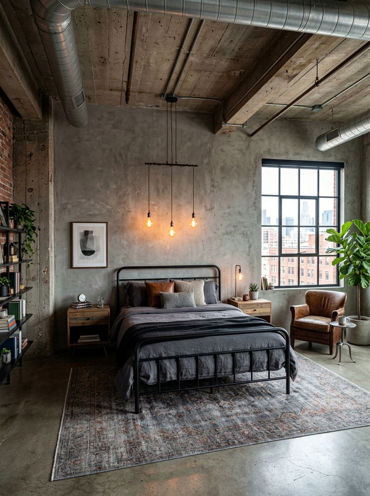 Industrial Gray Bedroom - 30 bedroom gray walls