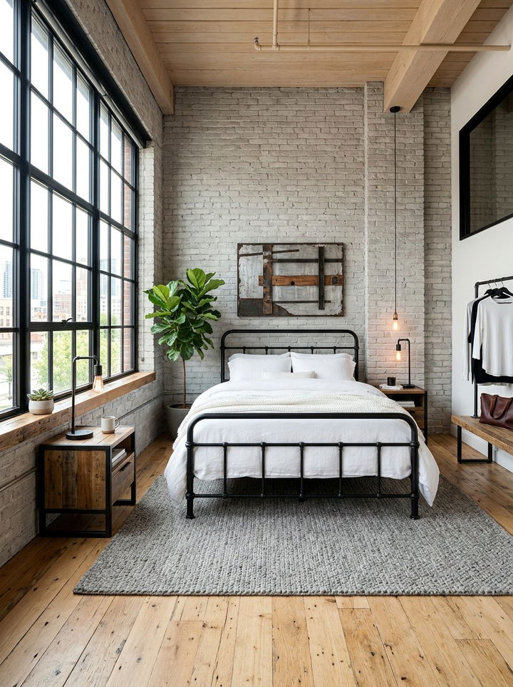 Industrial Light Gray Bedroom - 30 light color bedroom ideas