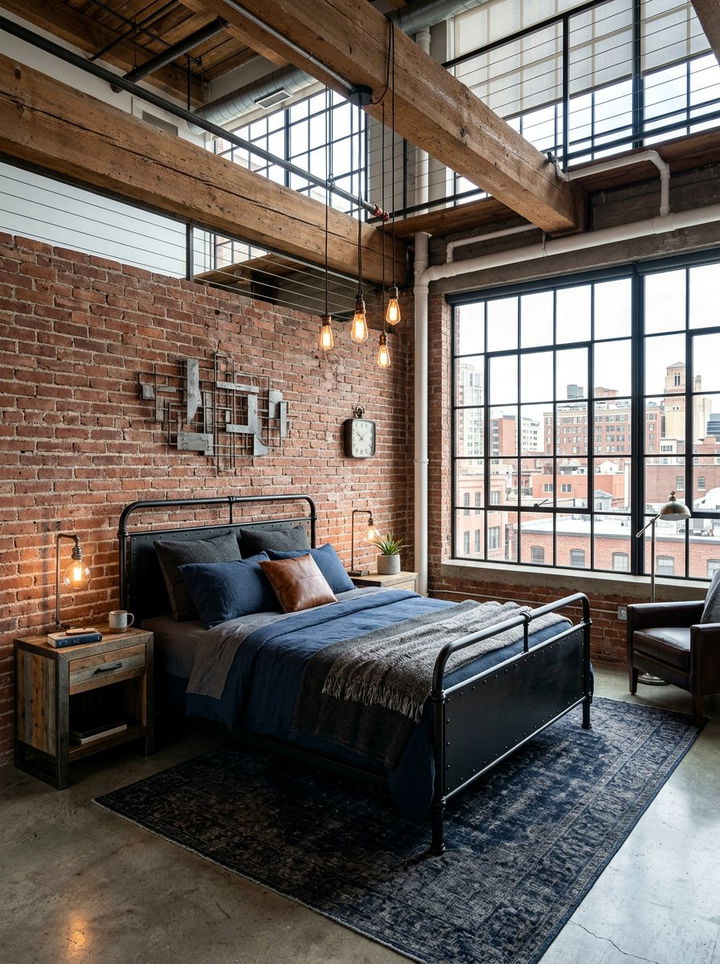 Industrial Loft Bedroom - 30 bedroom styling ideas