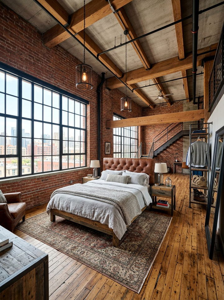 Industrial Loft Bedroom Style - 30 magazine bedroom ideas