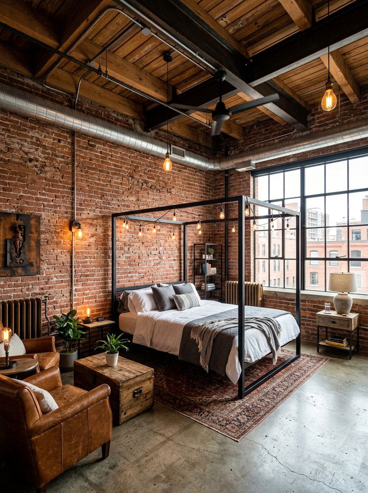 Industrial Loft Hotel - 30 hotel bedroom ideas