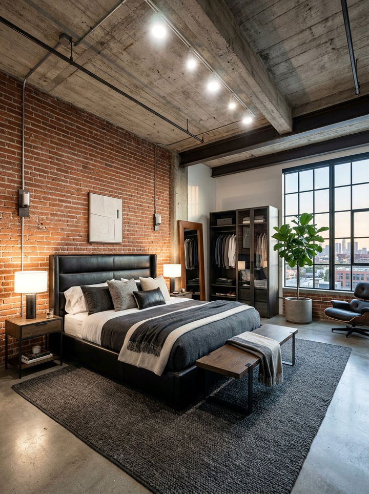 Industrial Luxury Master Bedroom - 30 luxury bedroom ideas