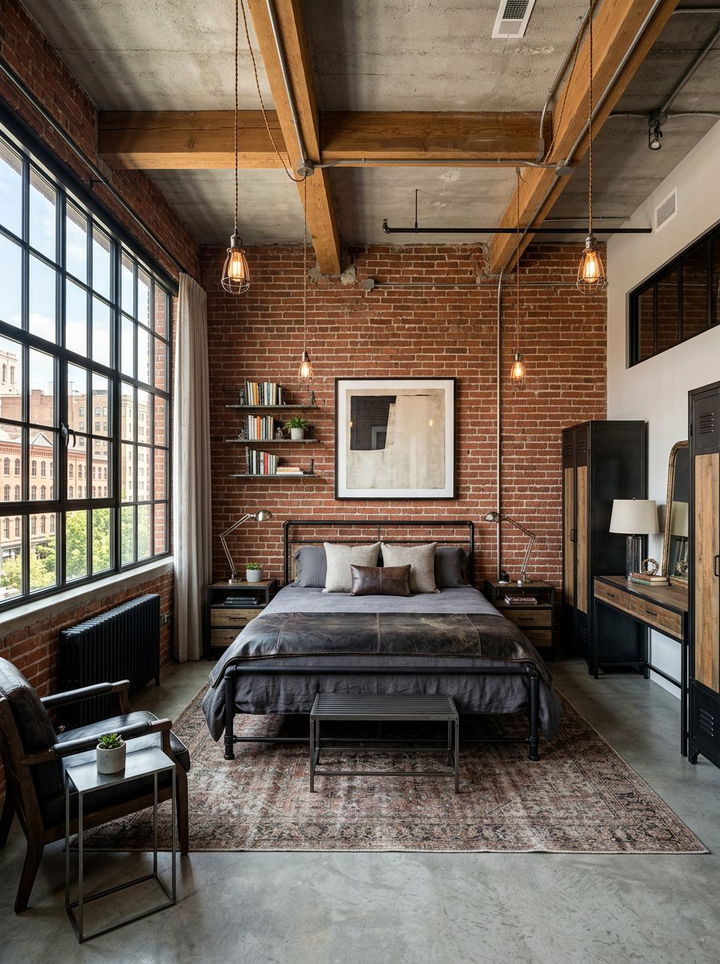 Industrial Master Bedroom - 30 master bedroom ideas