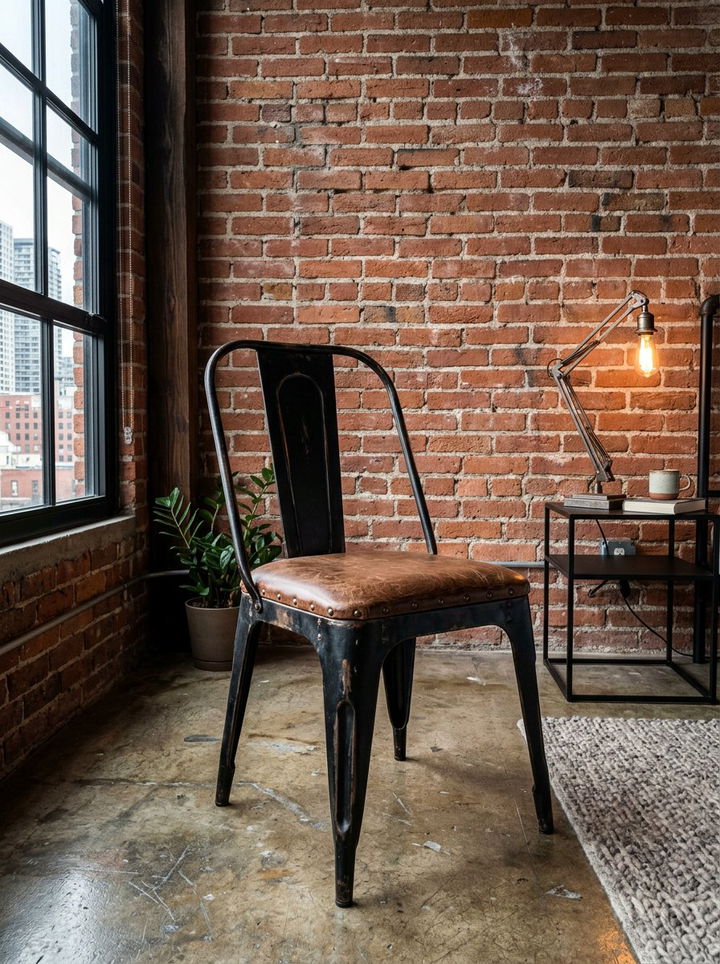 Industrial Metal Chair - 30 bedroom chairs