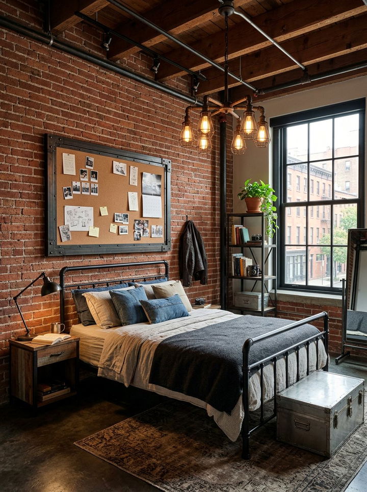 Industrial Metal Cork Board - 30 bedroom cork boards