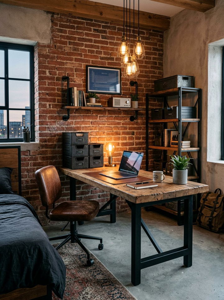 Industrial Metal Desk - 30 bedroom writing desks