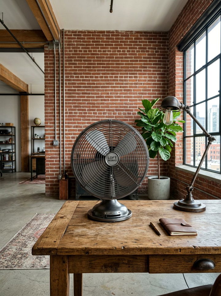 Industrial Metal Desk Fan - 30 bedroom desk fans