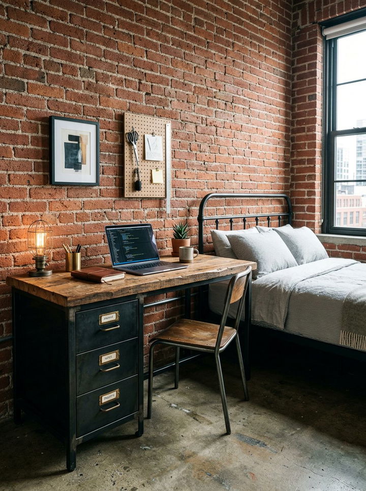 Industrial Metal Desk With Drawers - 30 bedroom desk with drawers