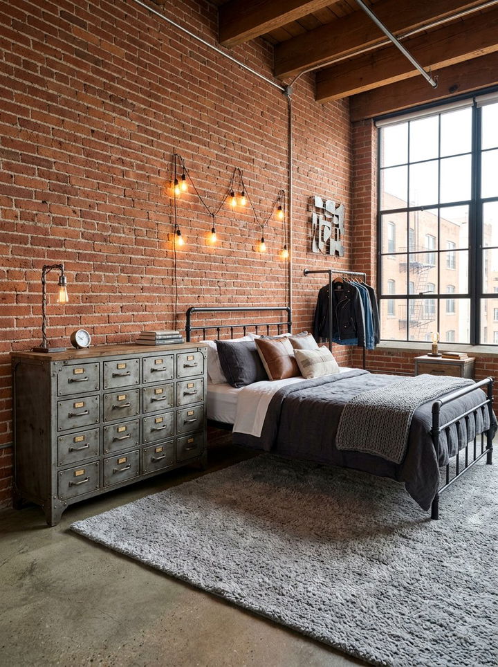 Industrial Metal Dresser - 30 bedroom vintage dressers