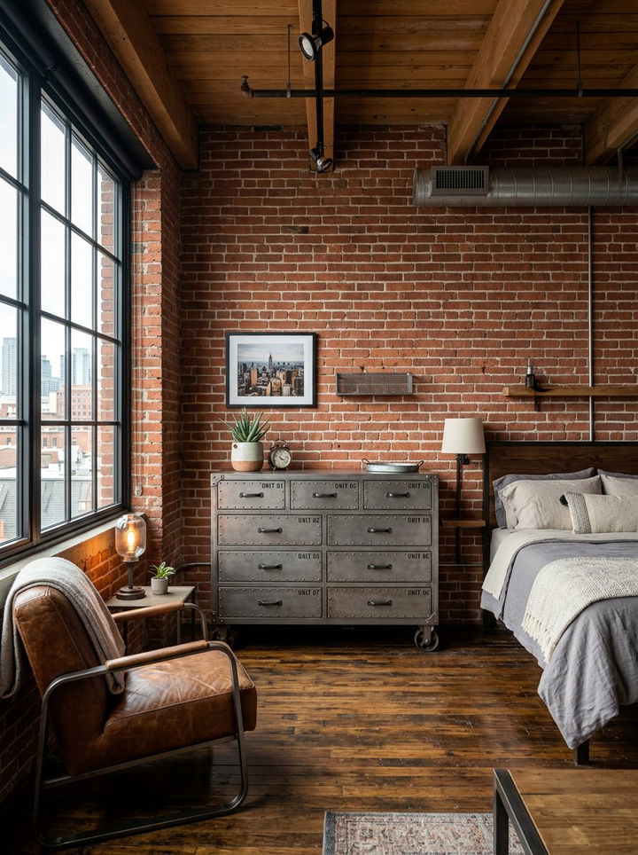 Industrial Metal Dresser - 30 bedroom dresser ideas