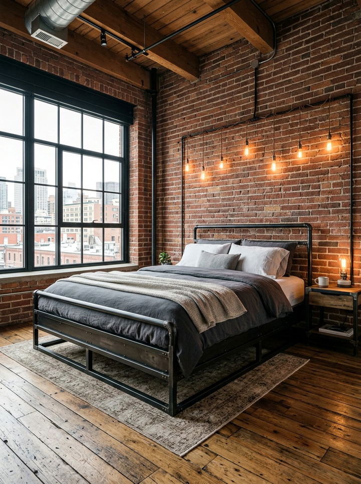 Industrial Metal Low Bed - 30 bedroom low profile beds