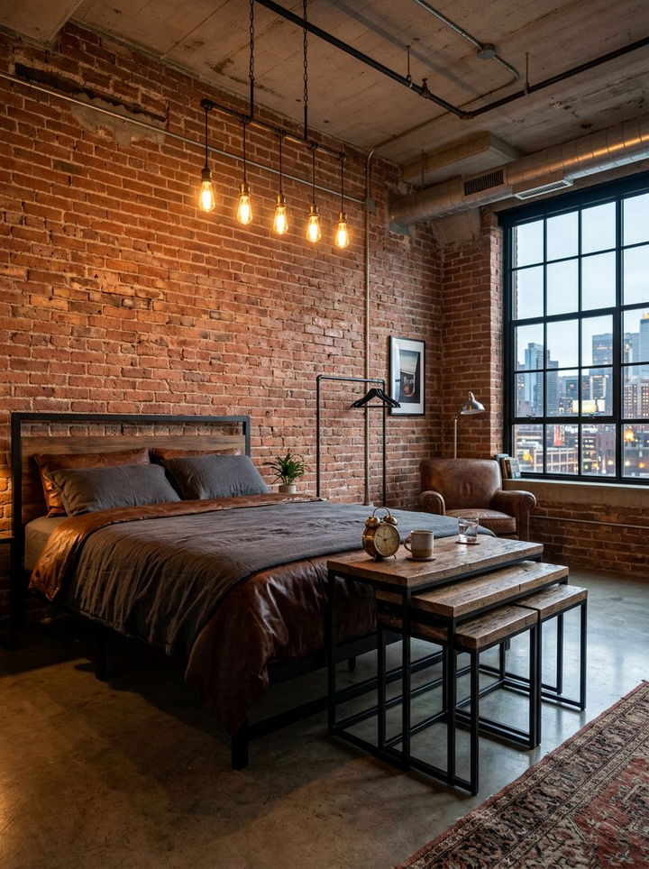 Industrial Metal Nesting Set - 30 bedroom nesting tables