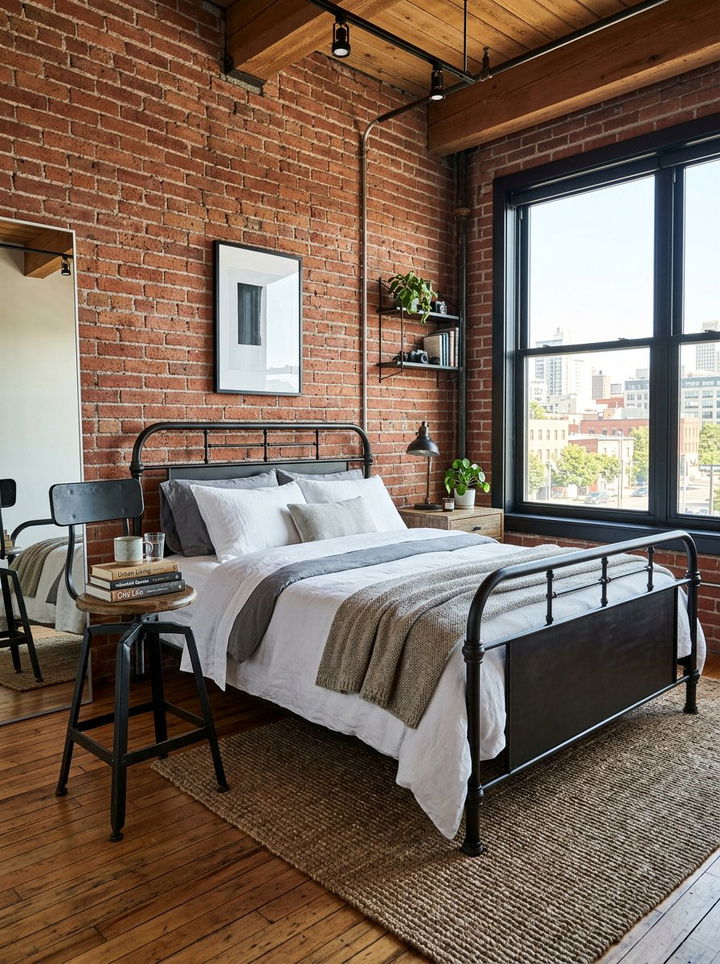 Industrial Metal Stool - 30 bedroom stools