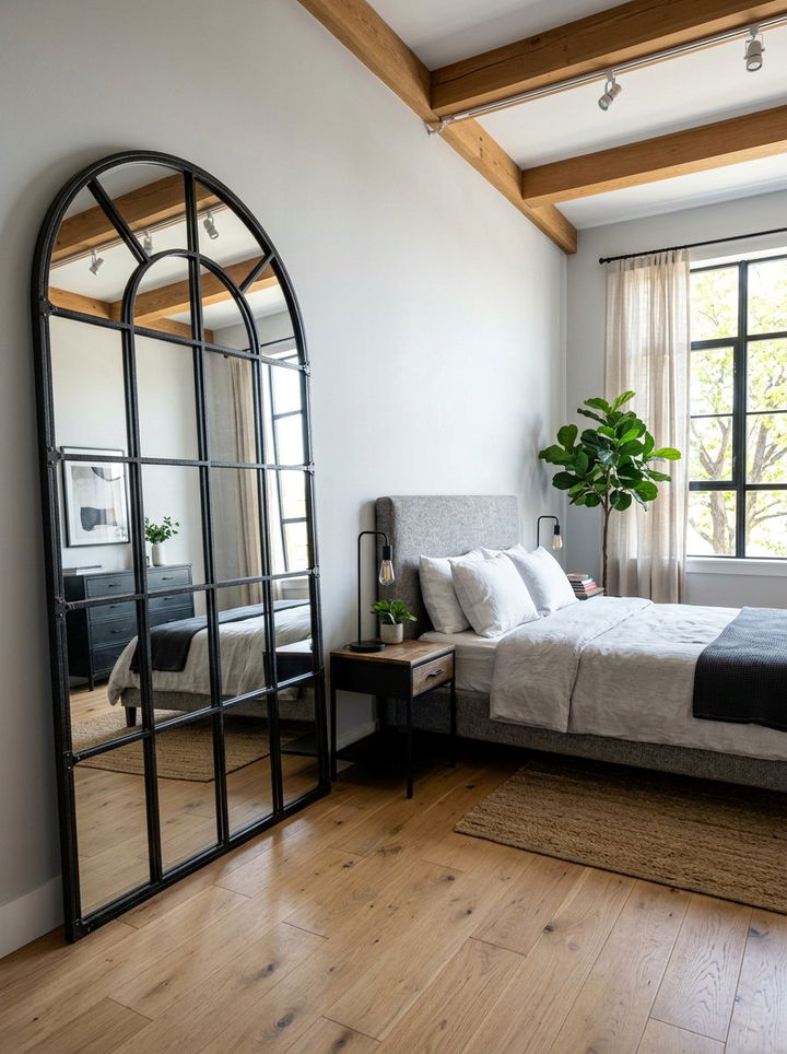 Industrial Mirror Decor Bedroom - 30 industrial grey bedroom ideas