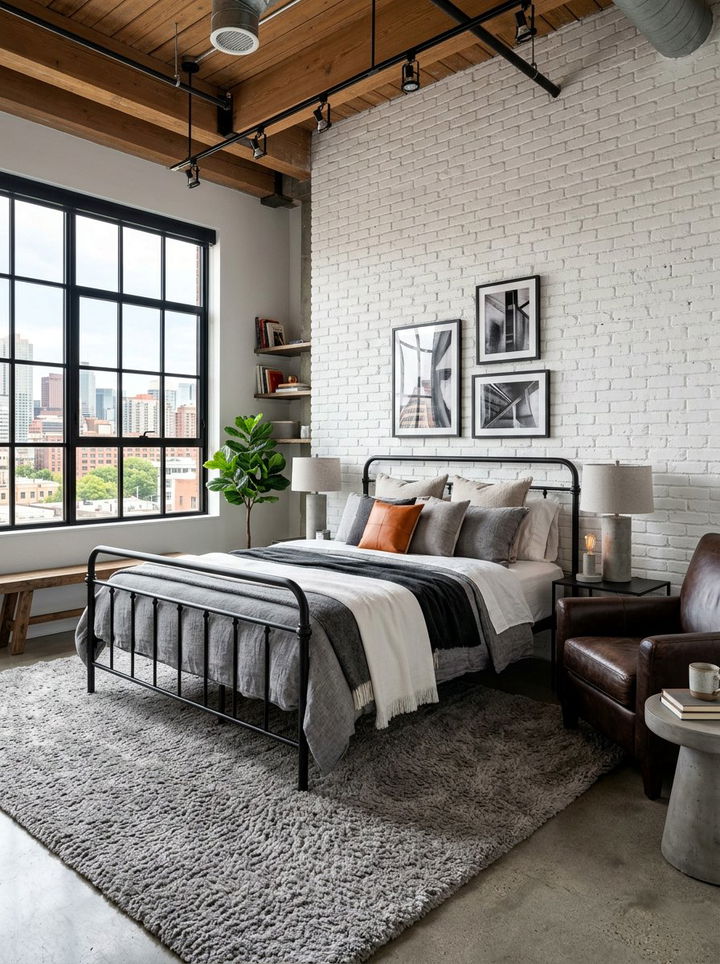 Industrial Neutral Bedroom - 30 cool neutral bedroom ideas