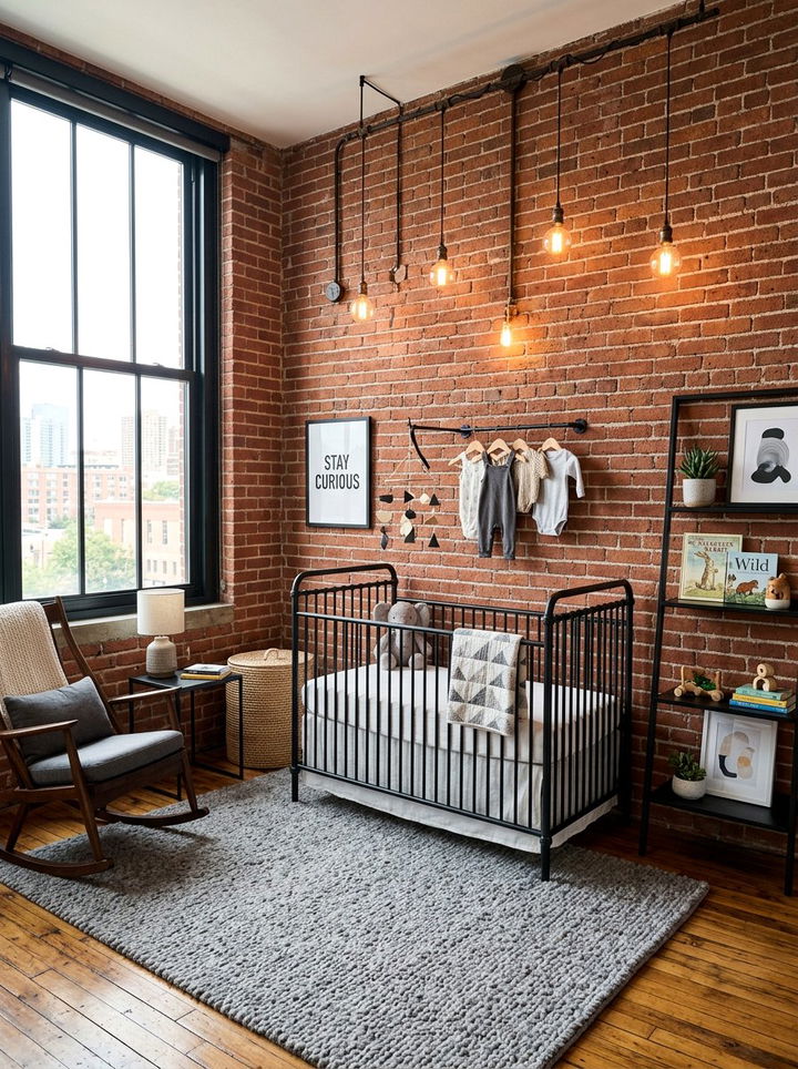 Industrial Nursery - 30 infant bedroom ideas
