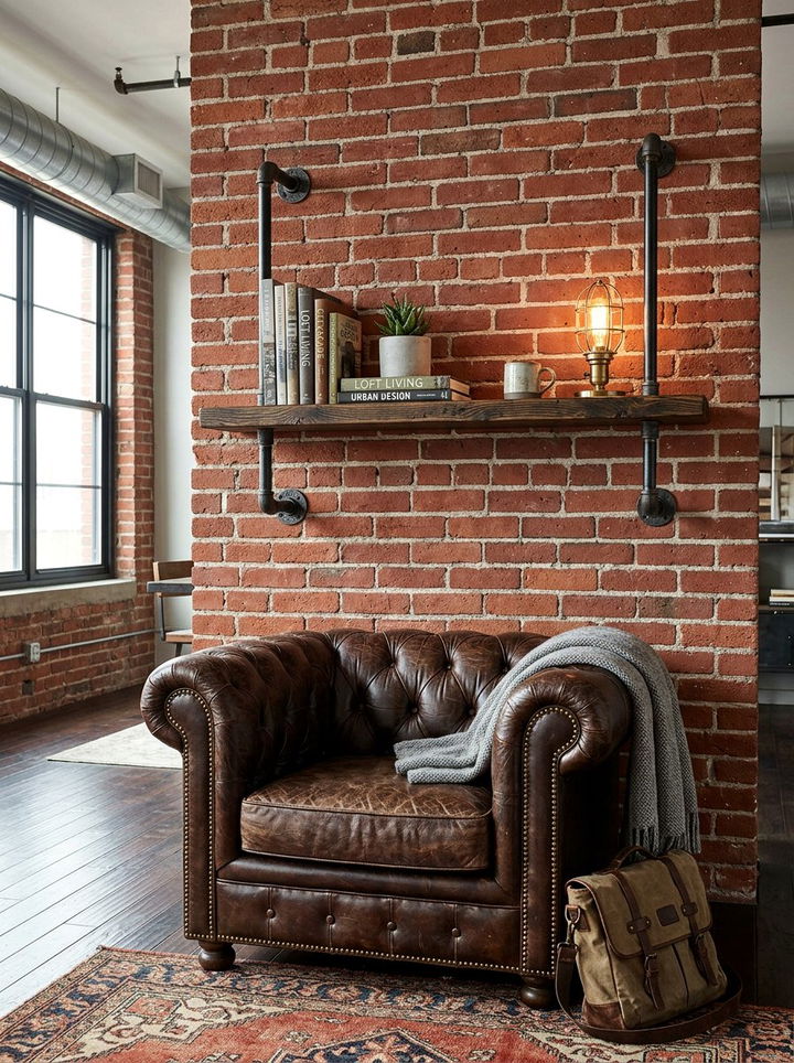 Industrial Pipe Floating Shelf - 30 bedroom floating shelves