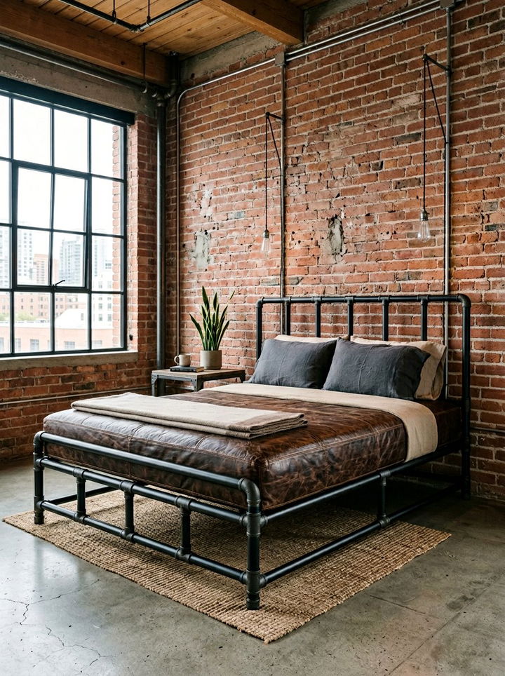 Industrial Pipe Frame Daybed - 30 bedroom daybed ideas